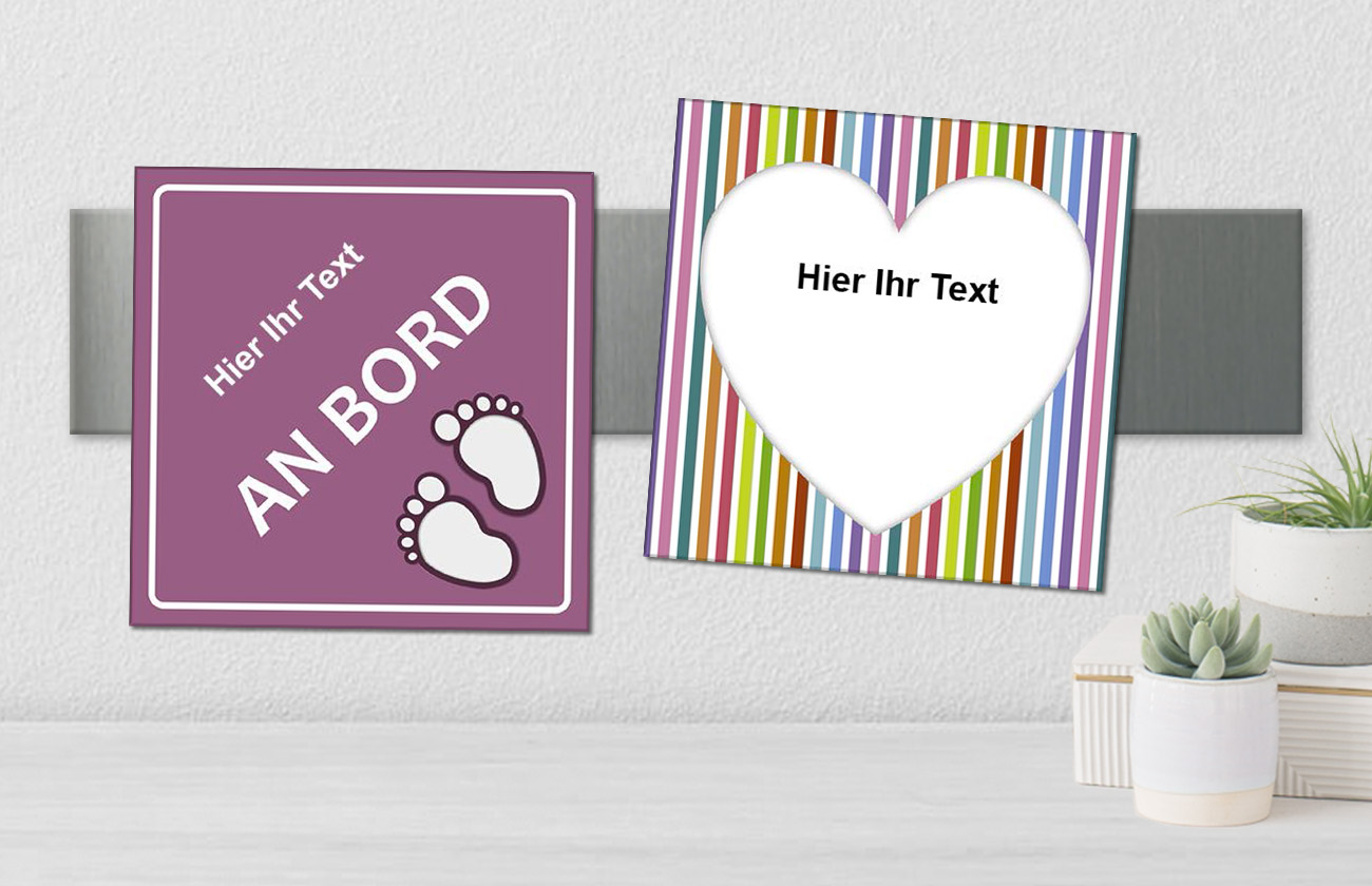 Motivmagnet mit Text