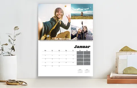 Kalender doppelseitig mit Spiralbindung