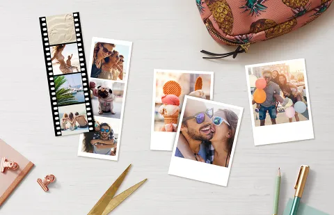 Fotostreifen und Minibilder